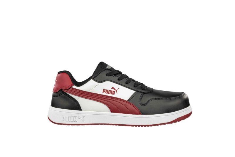 Sportieve Werkschoen Puma Frontcourt zwart/wit/rood Mid S3L